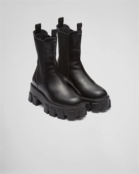 prada monolith brushed leather boots|prada monolith boots nordstrom.